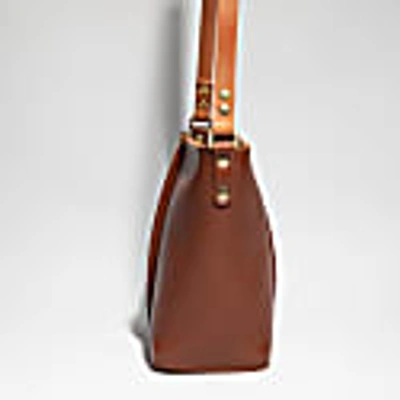 N'damus London Pimlico Chestnut Full Grain Leather Bucket Bag In Bucket