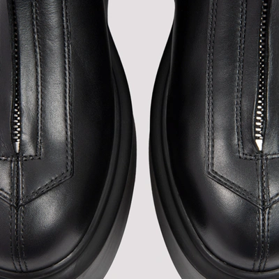 Shop The Row Leather Boots Shoes In Black