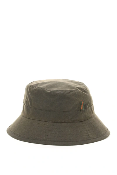 Barbour Hutton Tartan Reversible Bucket Hat In Green