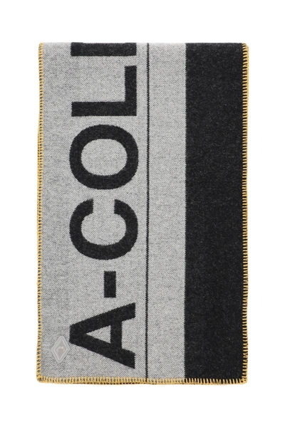 Shop A-cold-wall* Maxi Logo Scarf In Grey