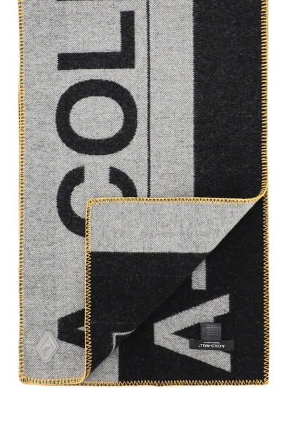 Shop A-cold-wall* Maxi Logo Scarf In Grey