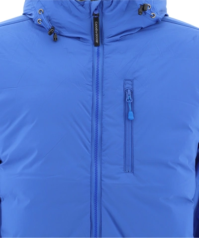 Shop Canada Goose "lodge Hoody" Down Jacket In Blue