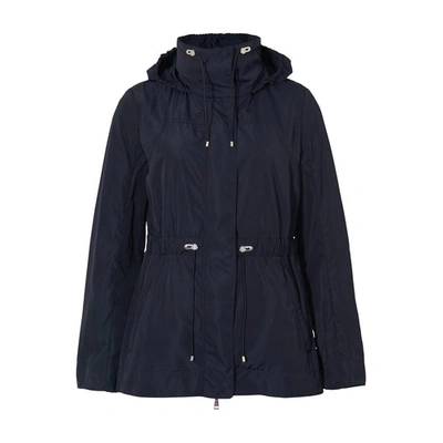 Shop Moncler Ocre Short Parka In Navy