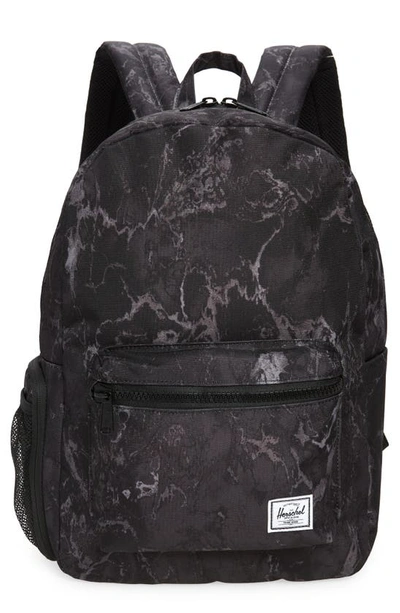 Shop Herschel Supply Co Settlement Sprout Diaper Backpack In Black Marble