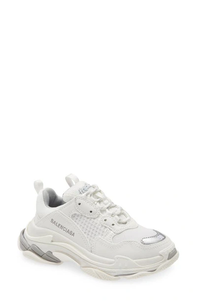 Shop Balenciaga Triple S Sneaker In Full Grey