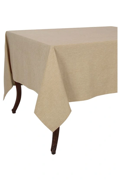 Shop Kaf Home Cotton Chambray Tablecloth In Flax