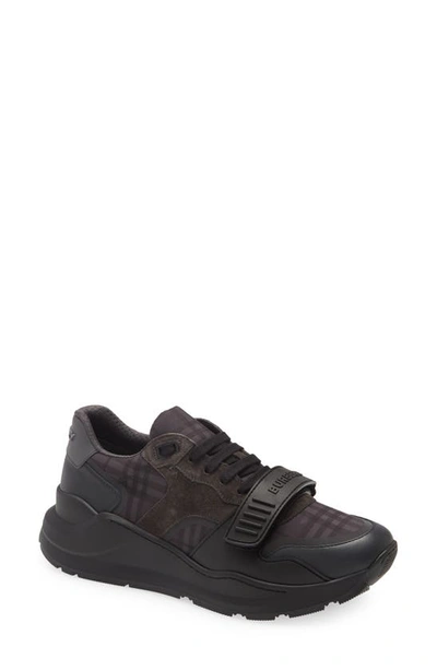 Shop Burberry Ramsey Sneaker In Dark Charcoal