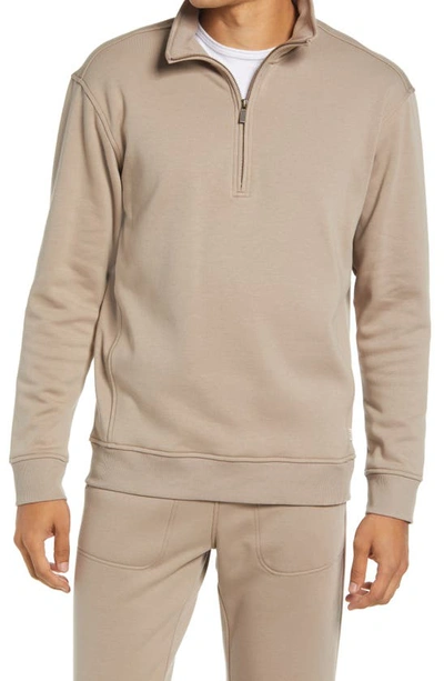 Shop Ugg (r) Zeke Half-zip Pullover In Wolf Grey