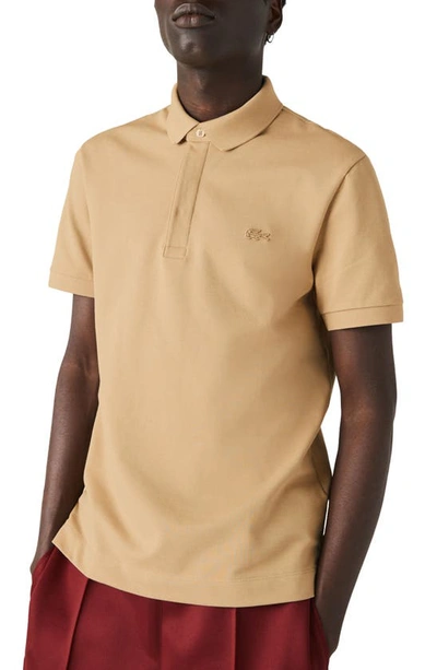 Shop Lacoste Paris Regular Fit Stretch Polo In 02s Viennese