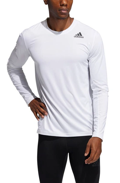 Adidas Originals Mens Adidas Techfit Compression Long Sleeve T-shirt In  White | ModeSens