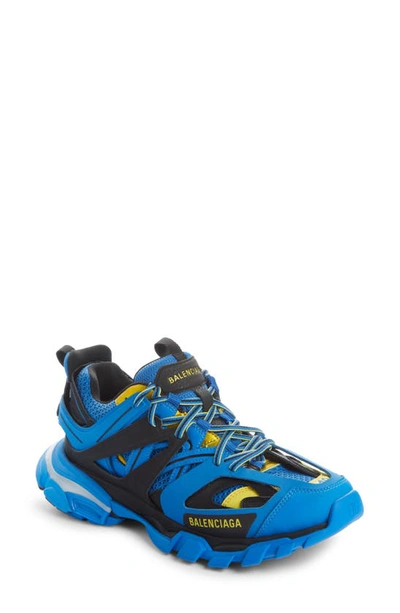 Shop Balenciaga Track Led Light Up Sneaker In Blue/ Yellow/ Black