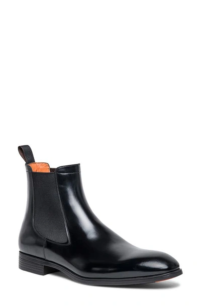 Shop Santoni Detoxify Chelsea Boot In Black