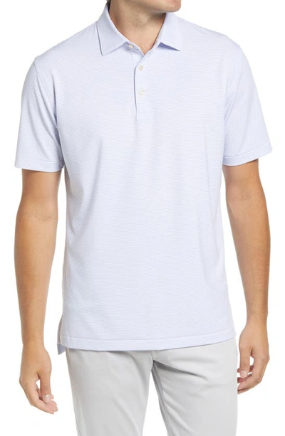 Shop Peter Millar Halford Stripe Short Sleeve Performance Golf Polo In White