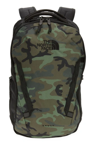 Shop The North Face Kids' Vault Backpack In Thyme Brushwood Camo Print