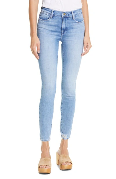 Shop Frame Le High Skinny Ankle Jeans In Hidalgo Chew