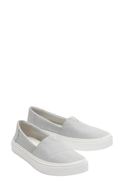 Shop Toms Parker Platform Slip-on Sneaker In Grey