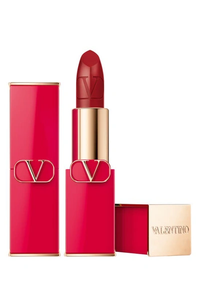 Shop Valentino Rosso  Refillable Lipstick In 213r / Satin