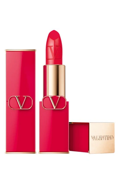 Shop Valentino Rosso  Refillable Lipstick In 404r / Satin