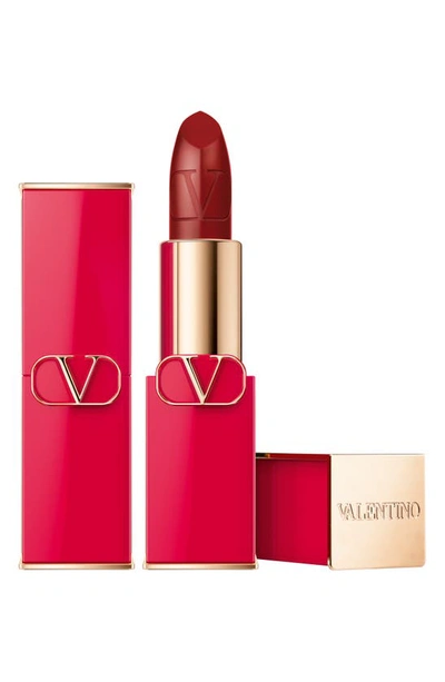 Shop Valentino Rosso  Refillable Lipstick In 212r / Satin