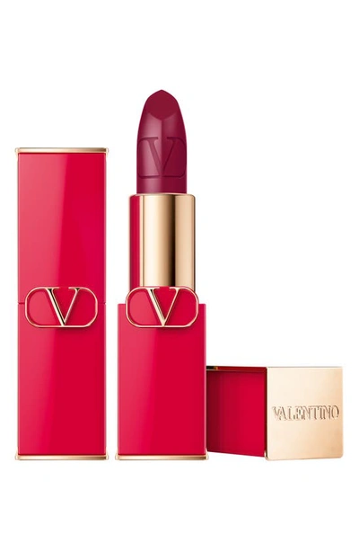 Shop Valentino Rosso  Refillable Lipstick In 505r / Satin