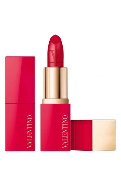 Shop Valentino Rosso  Mini Lipstick In 22r / Satin