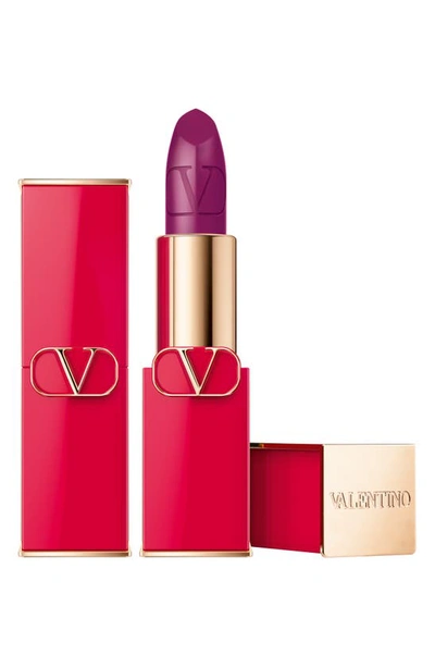 Shop Valentino Rosso  Refillable Lipstick In 600r / Satin