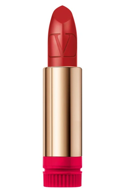 Shop Valentino Rosso  Refillable Lipstick Refill In 205a / Satin
