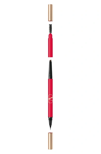 Valentino Brow Trio Eyebrow Liner 01 Taupe 0.4 ml/ 0.14 G In 01 Taupe