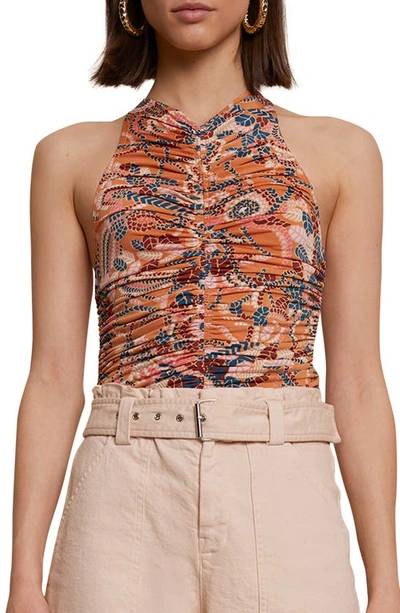Shop A.l.c Adley Sleeveless Top In Clay Combo
