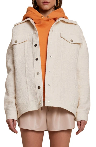 Shop A.l.c Benson Oversized Jacket In Off White