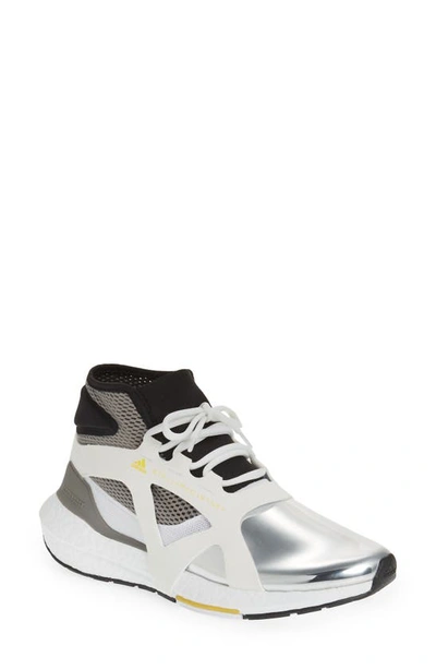 Shop Adidas By Stella Mccartney Ultraboost 21 Primegreen Running Shoe In White/ Silver/ Yellow