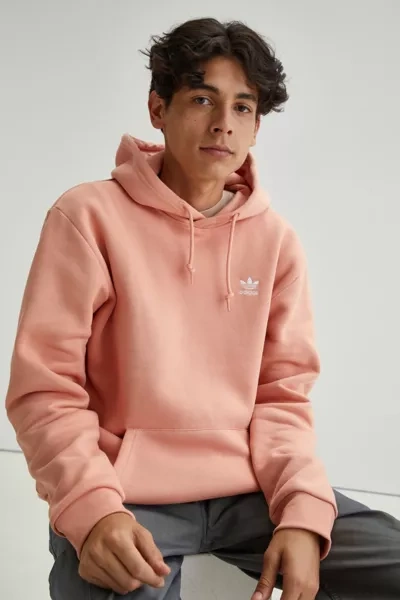 Shop Adidas Originals Essential Hoodie Sweatshirt In Rose