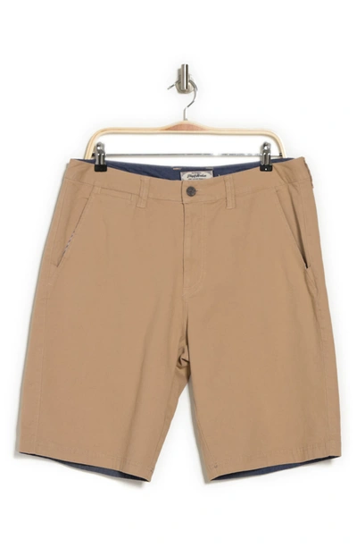 Shop Flag And Anthem Stretch Twill Shorts In Toast