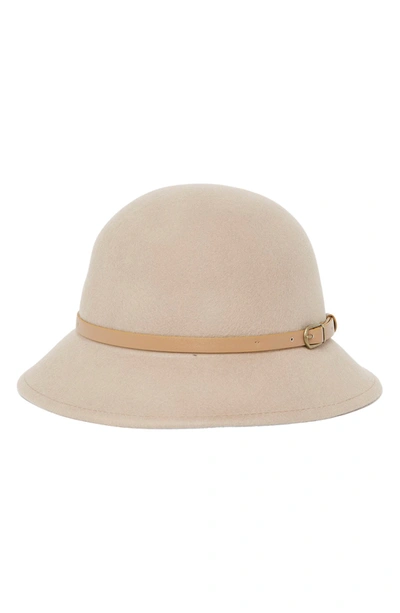 Shop Phenix Wool Felt Belted Bucket Hat In 262beig