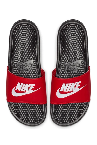 Shop Nike Benassi Jdi Slide Sandal In Black/white
