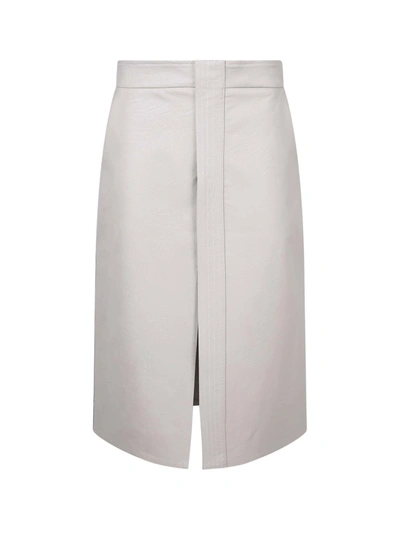 Shop Stella Mccartney Midi Skirt In Beige
