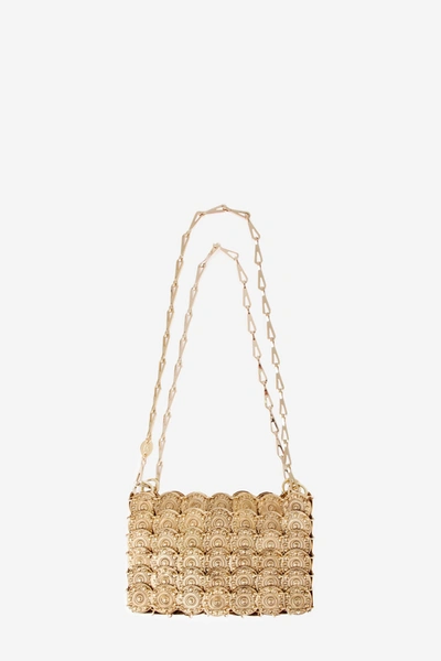 Shop Paco Rabanne 1969 Nano Pochette Bag In Gold