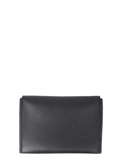 Shop Il Bisonte European Leather Card Holder In Nero