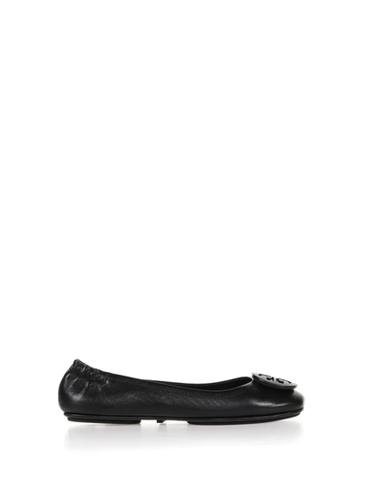 Shop Tory Burch Miller Ballerina Shoes In Perfect Black Black