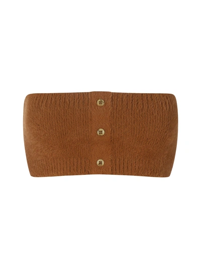 Shop Jacquemus Le Bandeau Neve In Brown Brown