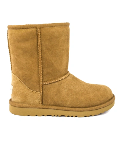 Ugg Kids' Boots In Chestnut Sheepskin In Cammello | ModeSens