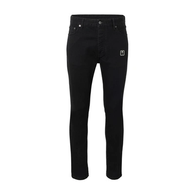 Shop Palm Angels Pxp Straight Jeans In Black Whit