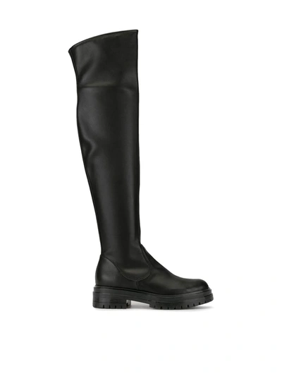 Shop Gianvito Rossi Thigh High Boots In Black