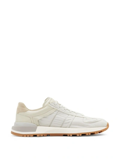 Shop Maison Margiela Classic Low-top Paneled Sneaker In White