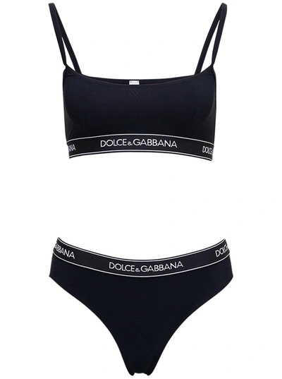 Shop Dolce & Gabbana Logo Band Two In Black