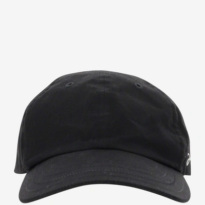 Shop Jacquemus Logo Embroidered Baseball Cap In Black