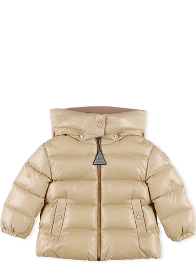 Moncler Enfant Hooded Puffer Jacket In Beige | ModeSens