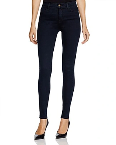 Shop J Brand High Rise Maria Skinny Jeans In Bluebird