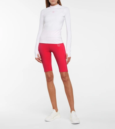 Shop Adidas By Stella Mccartney Truepurpose High-rise Biker Shorts In Pink
