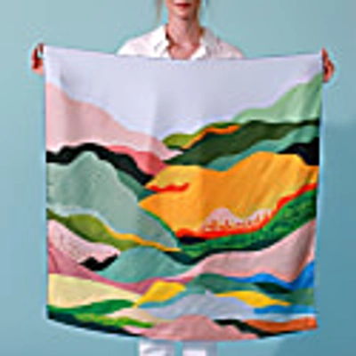 Jessie Zhao New York Silk Scarf Of Spring In Silk